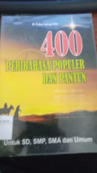 Image of 400 Peribahasa Populer dan Pantun