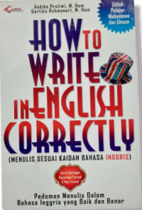 Image of How To Write in English Correctly